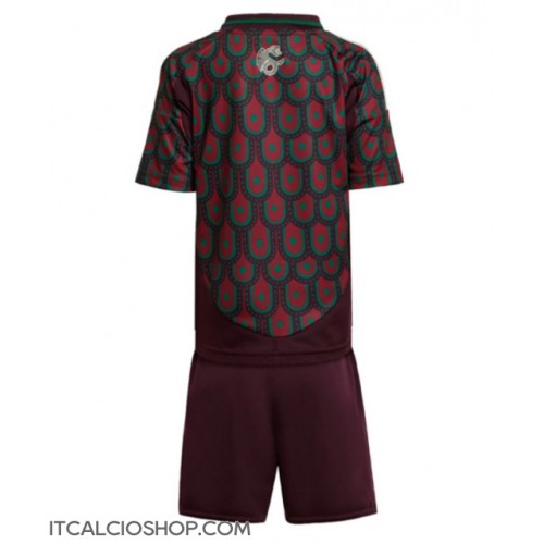 Messico Prima Maglia Bambino Copa America 2024 Manica Corta (+ Pantaloni corti)